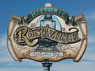 Welcome Sign-Roseville, California city welcome sign (medium sized photo)